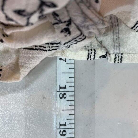 American Eagle Boho Tie Crop blouse Top Angel bell sleeve XS Country Cowgirl - Picture 6 of 10